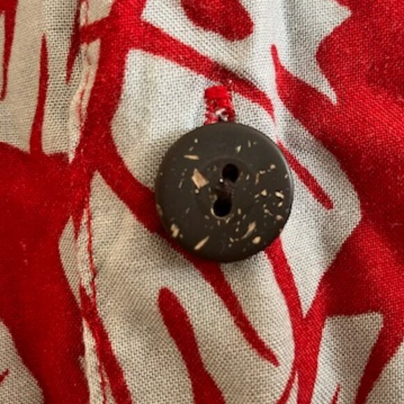 Men's Red Monstera Hawaiian Shirt - Picture 3 of 6